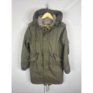 TNA Britannia Military Parka Olive 3-In-1 Jacket Womens Small